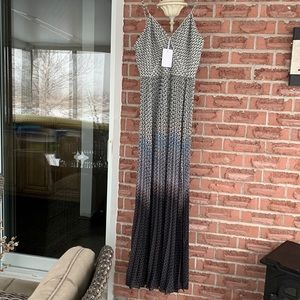 Ted Baker London sleeveless dress. Size 3. Black and blue.